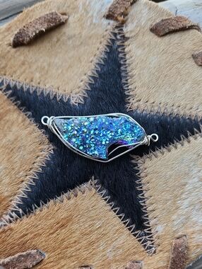 Handcrafted Rainbow/Unicorm Aura Pendant-Created By @Destineebgems